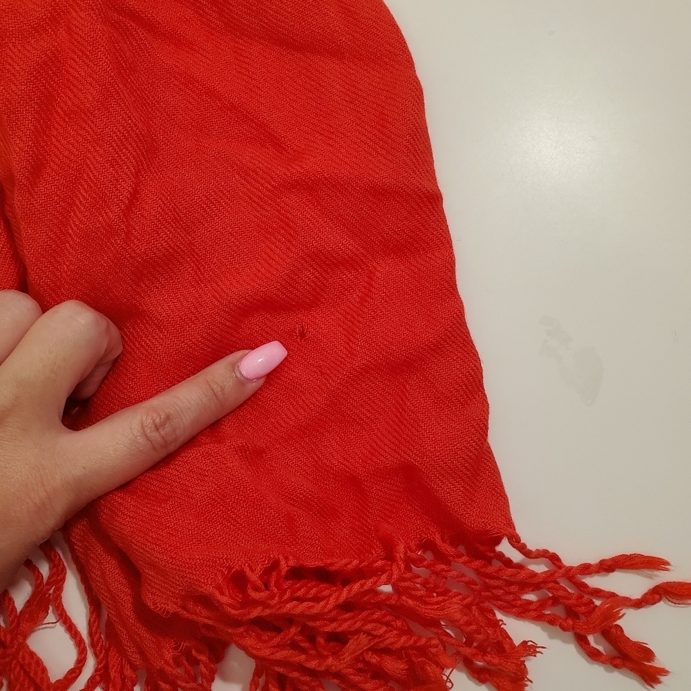 Beautiful Red Scarf - Picture 7 of 8